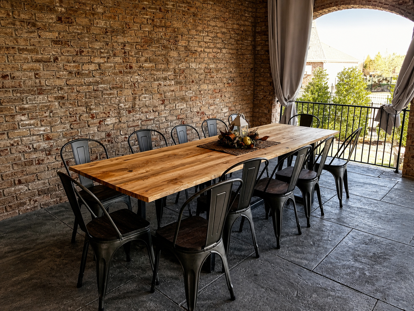 10 foot ash outdoor table photo 1