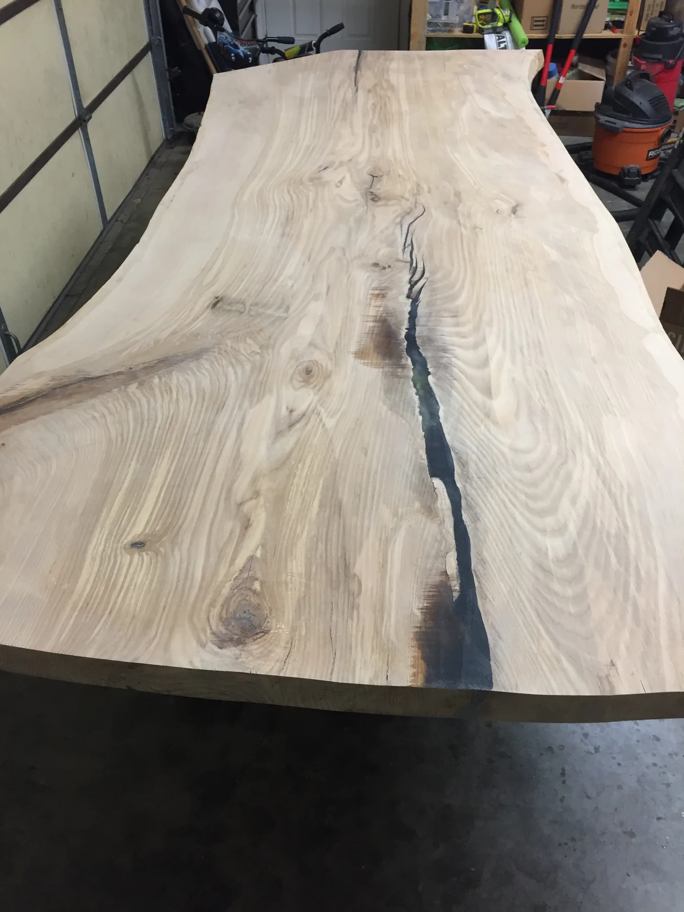 Ash Dining Table behind the build photo 1