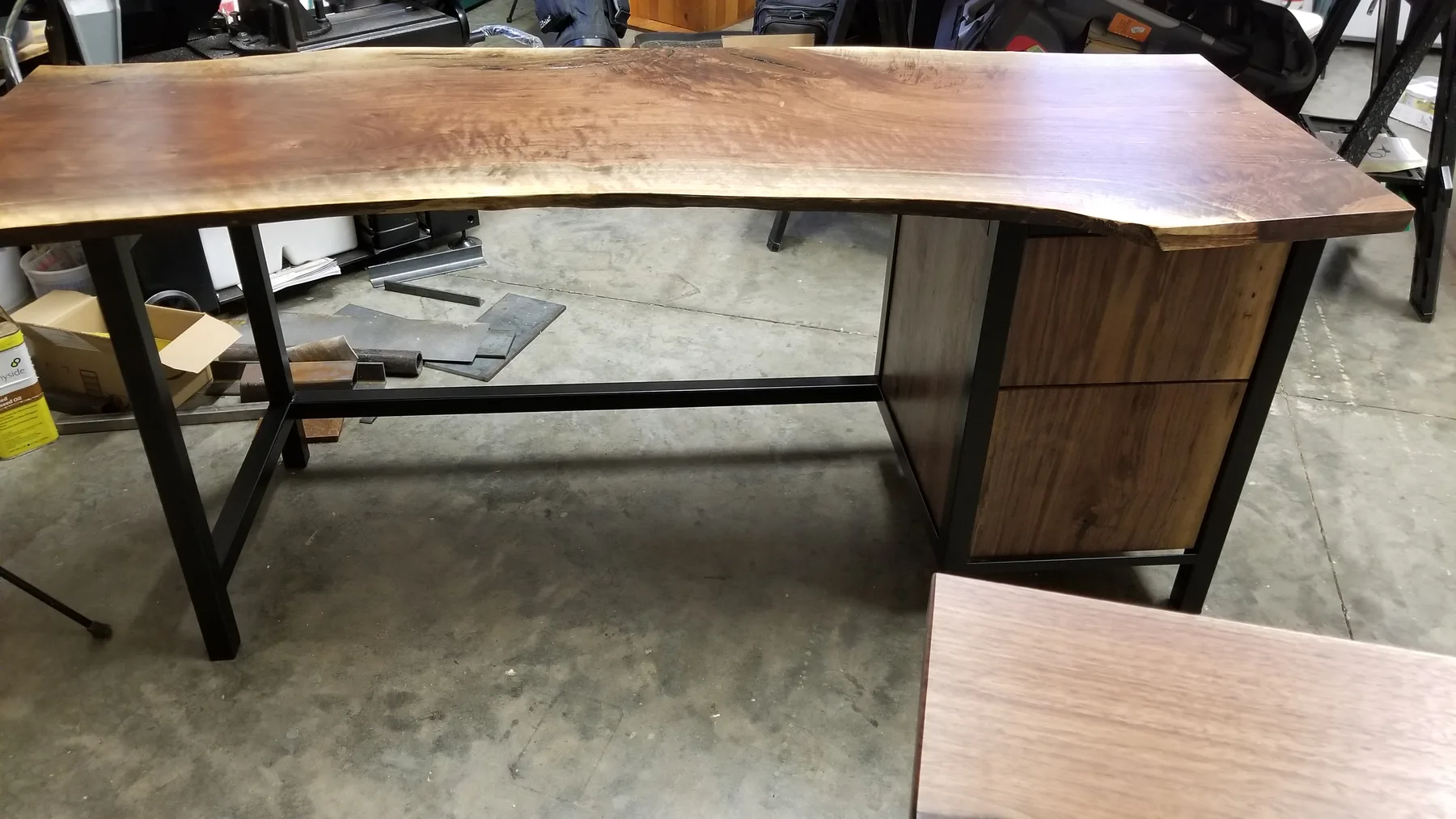 Custom desks behind the build photo 10