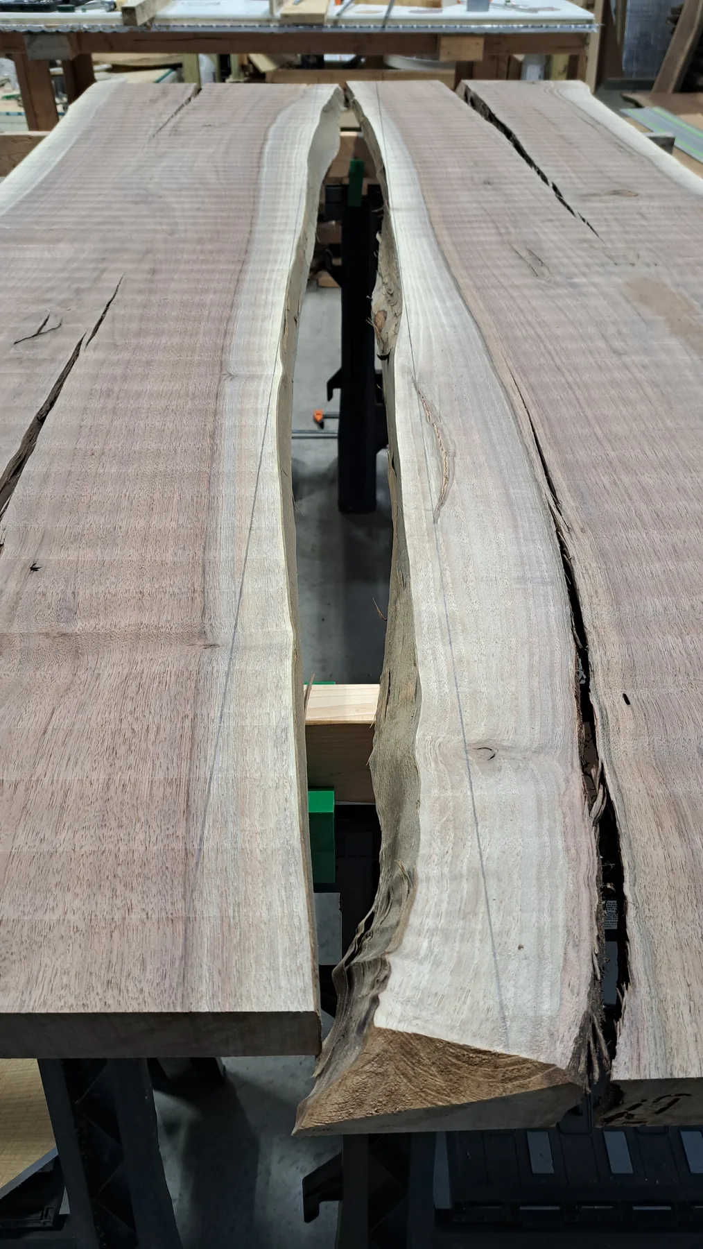 family walnut table from their tree behind the build photo 4