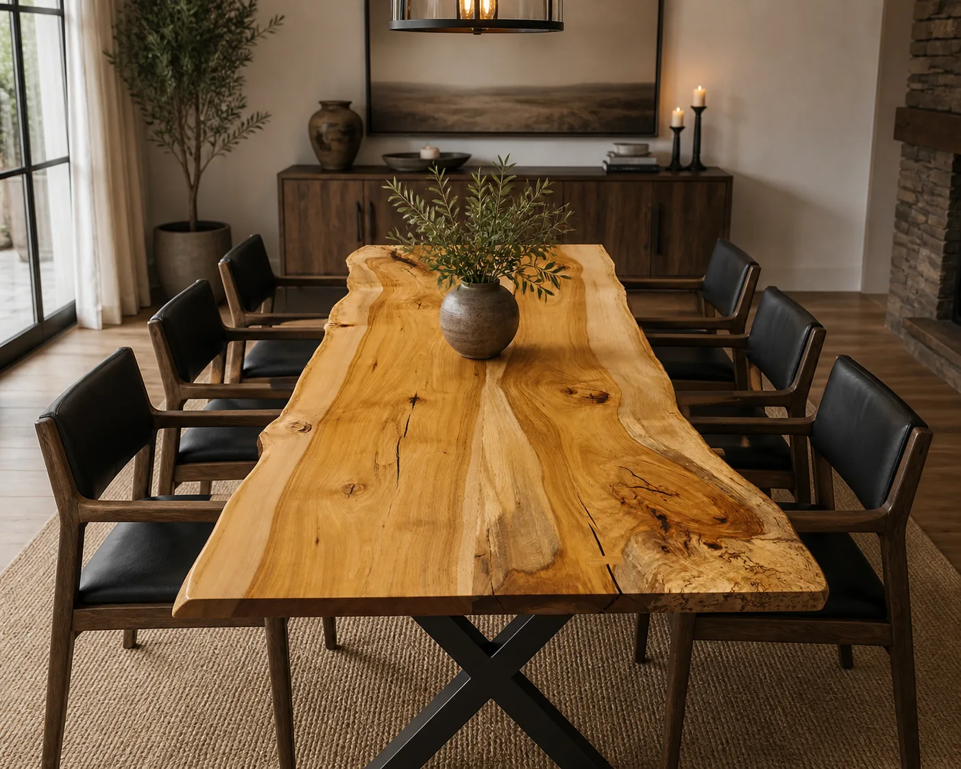 historic pecan dining table
