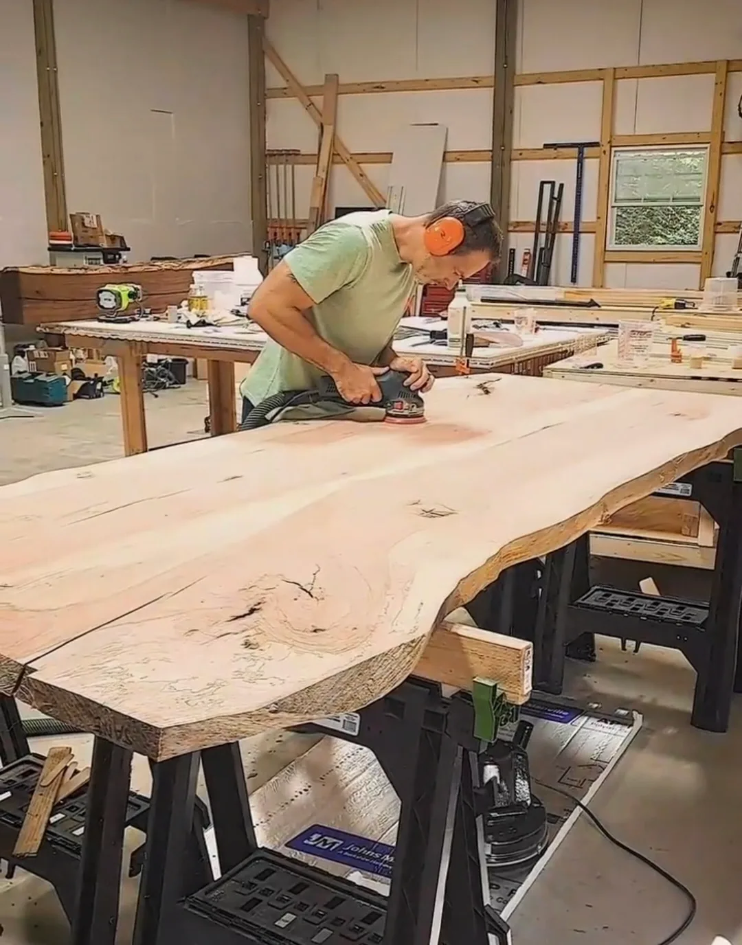 historic pecan dining table behind the build photo 11