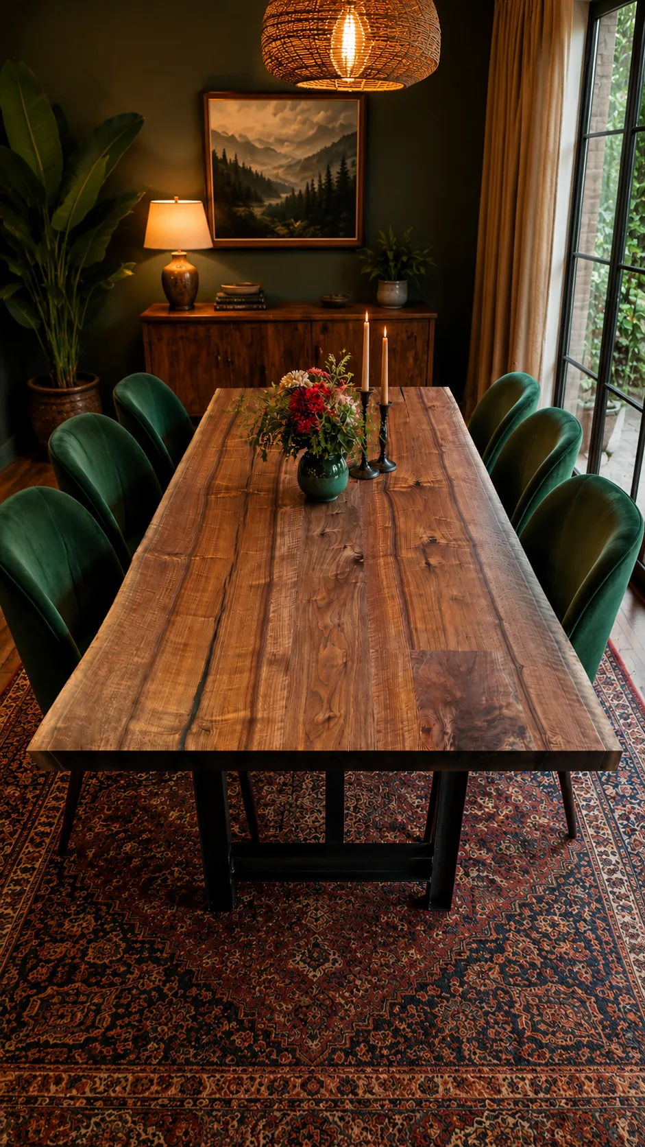 keystone walnut dining table photo 1