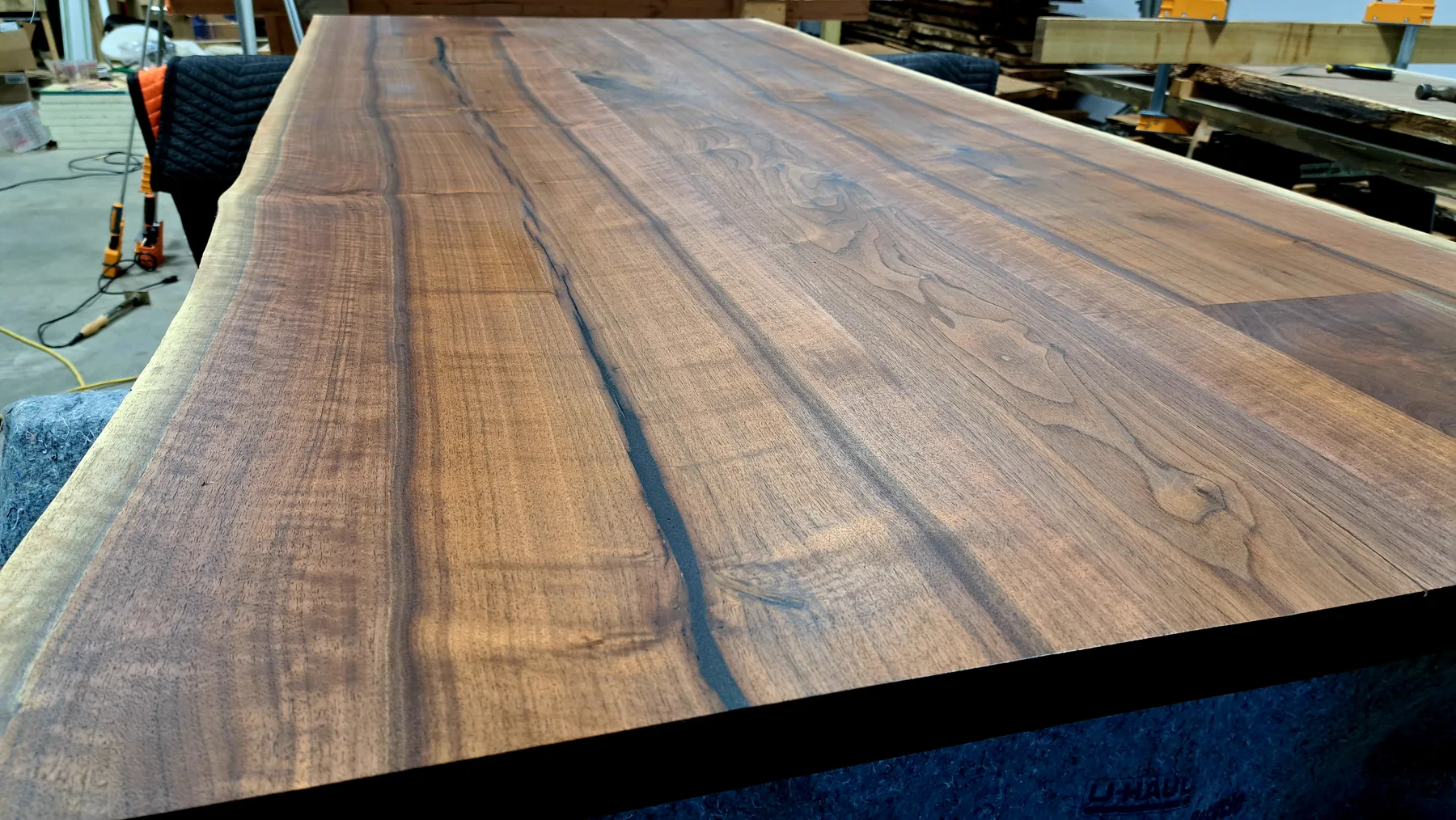 keystone walnut dining table behind the build photo 7