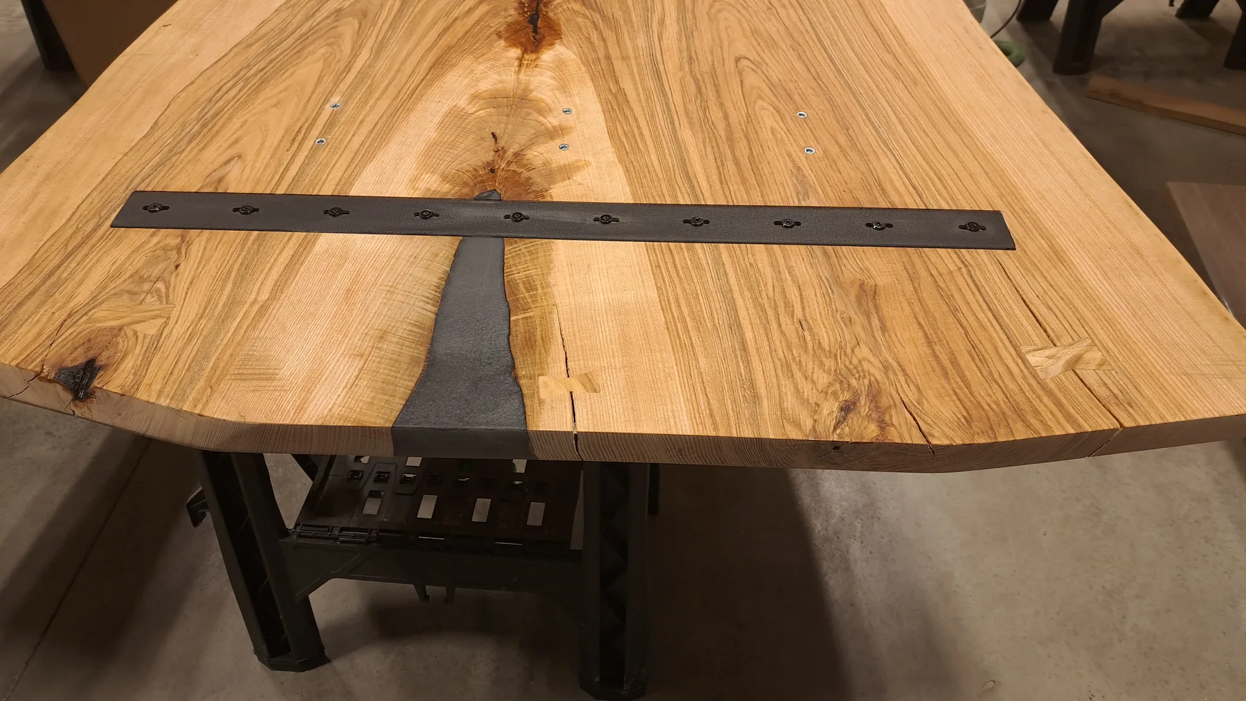 Pair of ash tables behind the build photo 11