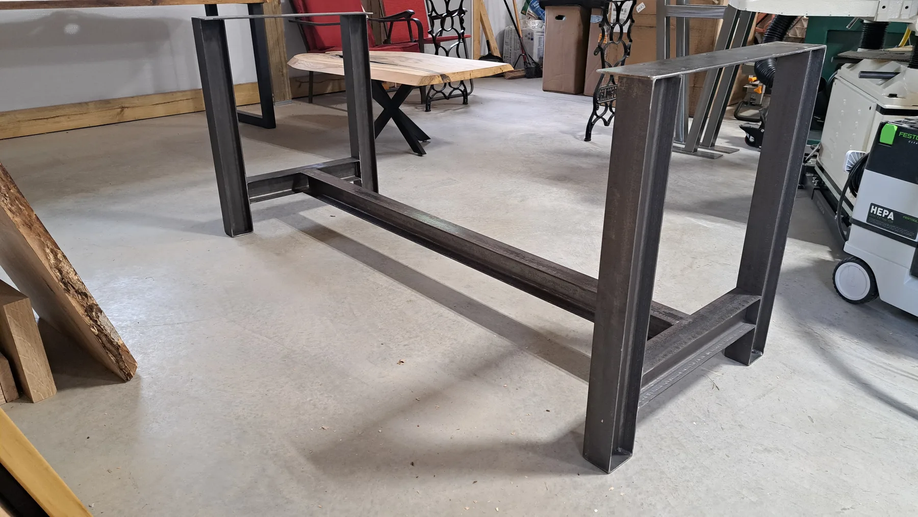 Pair of ash tables behind the build photo 7