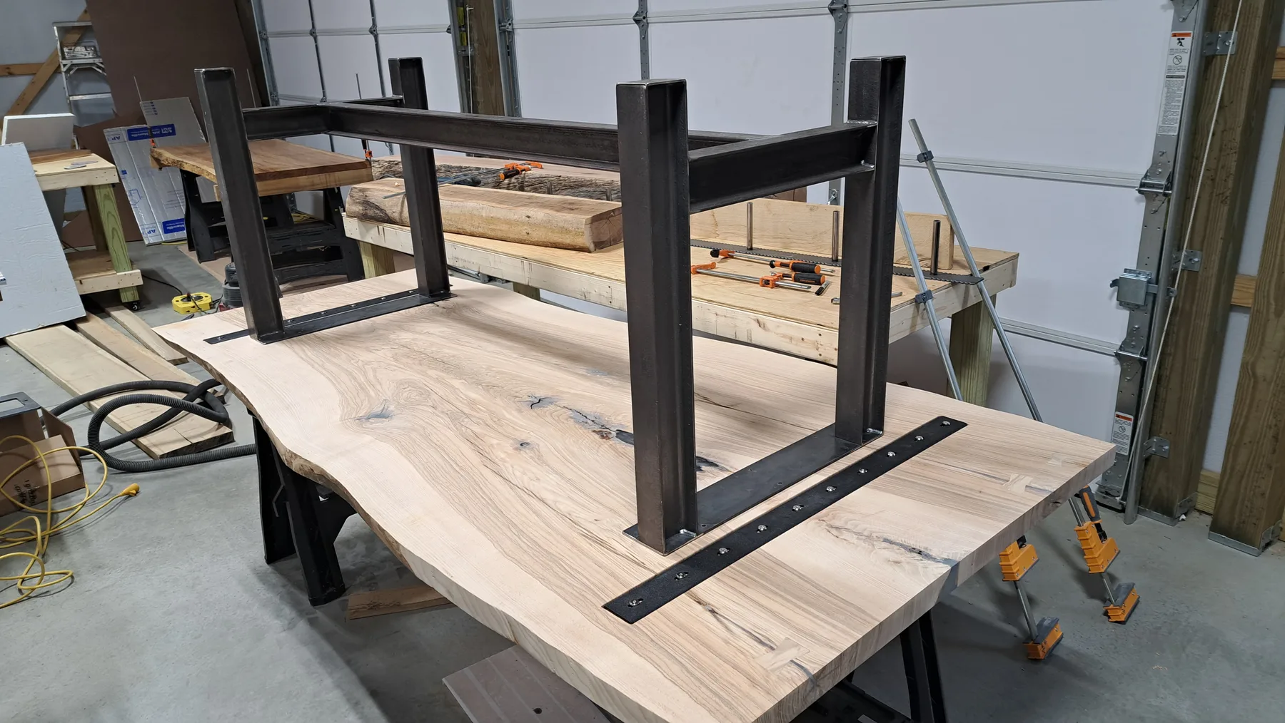 Pair of ash tables behind the build photo 8