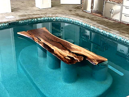 Poolside Walnut Table