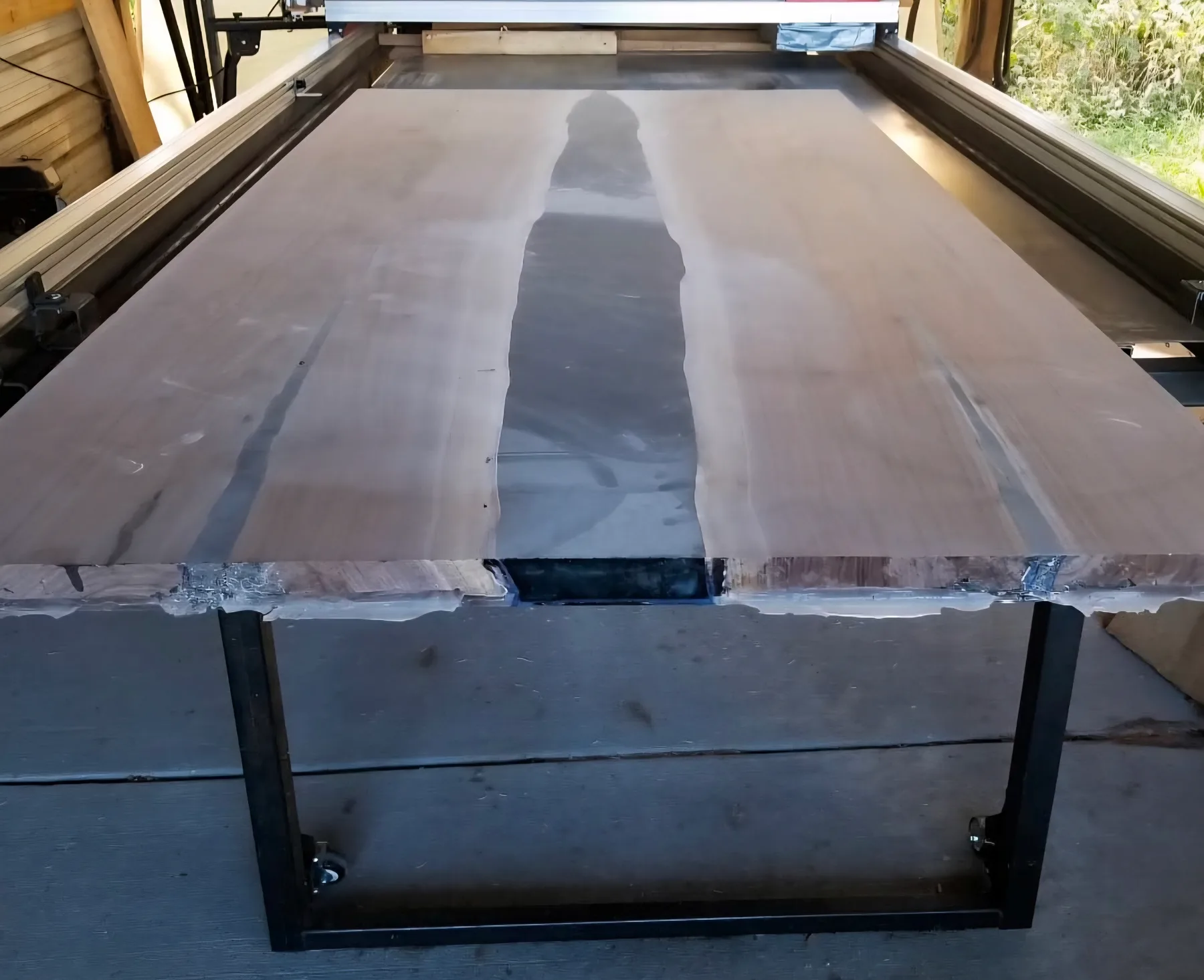 Resin River tables behind the build photo 13