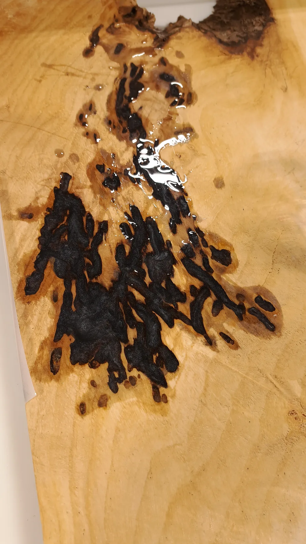 Resin River tables behind the build photo 14
